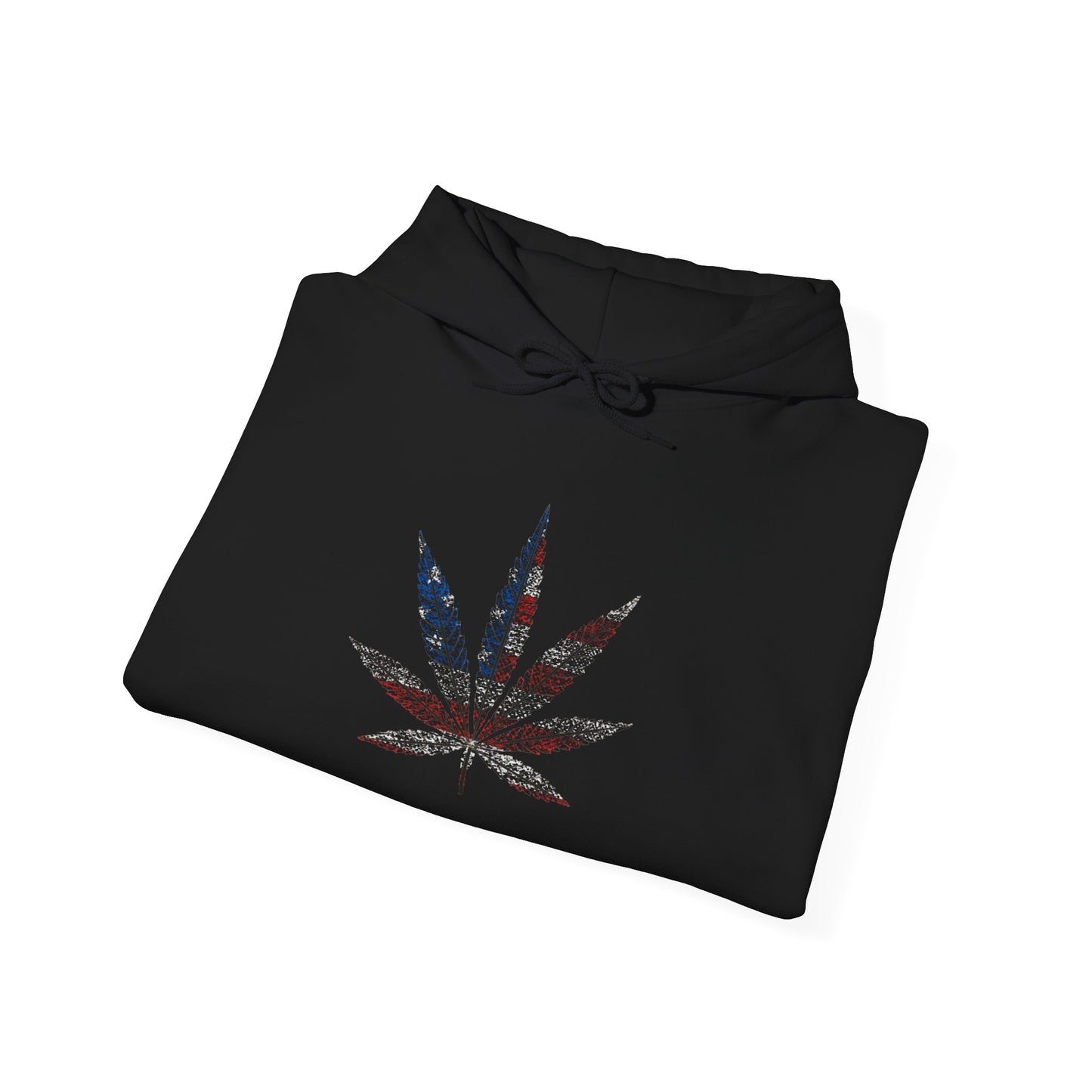 
                  
                    American Flag Cannabis Leaf Hoodie – Patriotic Marijuana Graphic Sweatshirt
                  
                