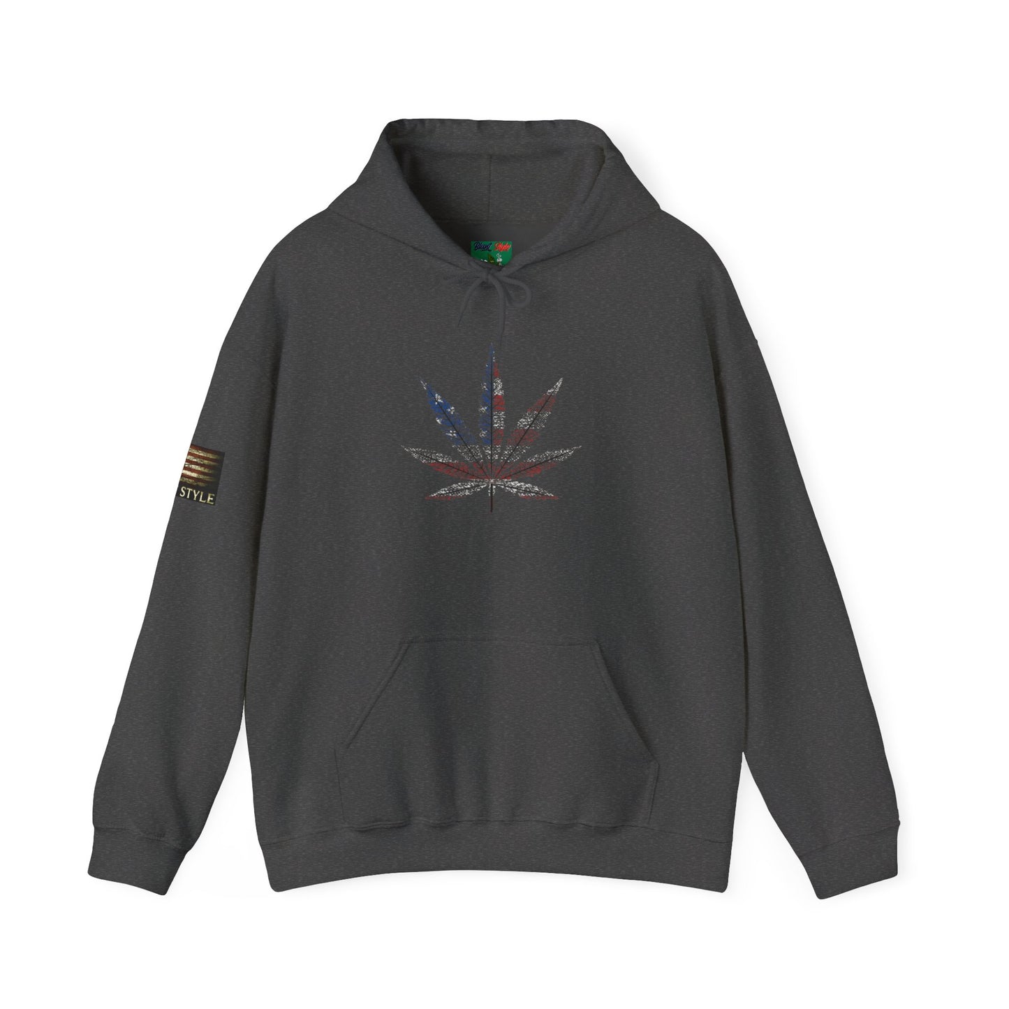 
                  
                    American Flag Cannabis Leaf Hoodie – Patriotic Marijuana Graphic Sweatshirt
                  
                